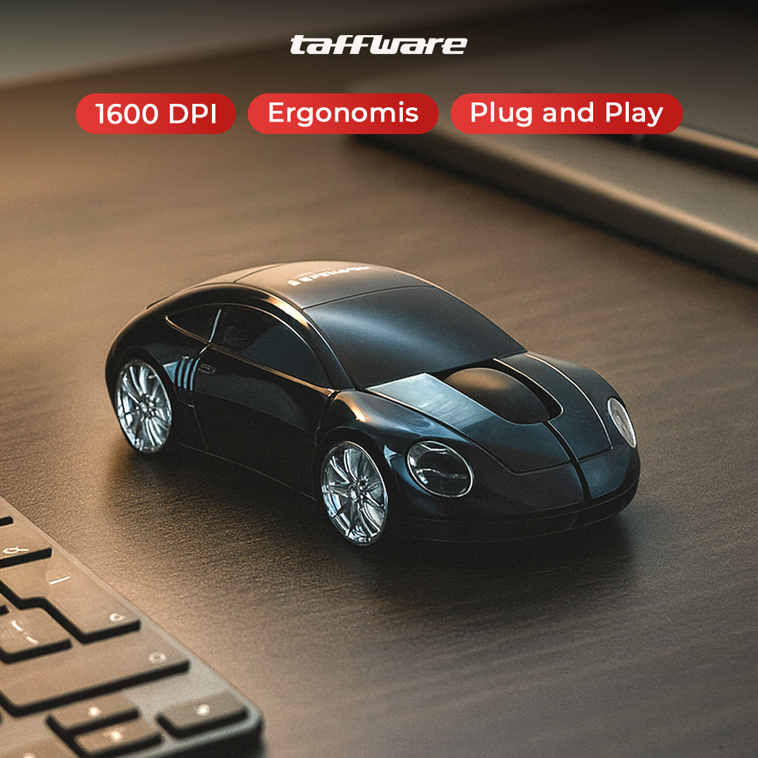 Taffware Mouse Wireless Optical 2.4GHz Model Mobil Supercar 1600DPI - CM0016 Gambar produk Taffware Mouse Wireless Optical 2.4GHz Model Mobil Supercar 1600DPI - CM0016