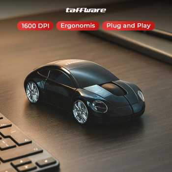 Gambar produk Taffware Mouse Wireless Optical 2.4GHz Model Mobil Supercar 1600DPI - CM0016