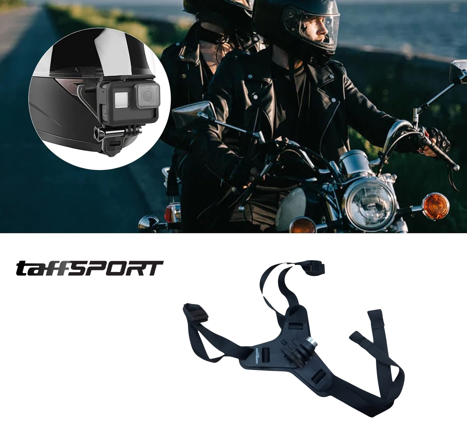 TaffSPORT Motorcycle Helmet Front Chin Bracket Holder GoPro - JSP47 Gambar produk TaffSPORT Motorcycle Helmet Front Chin Bracket Holder GoPro - JSP47