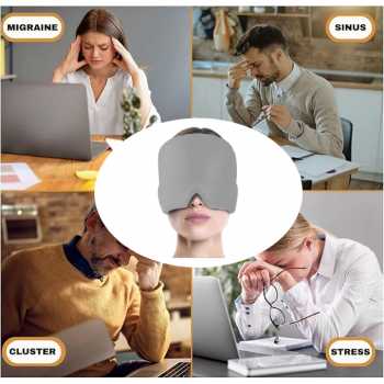 Gambar produk RMS Alat Terapi Kompres Kepala Migrain Gel Ice Cold Migraine Cap 220g - RS033