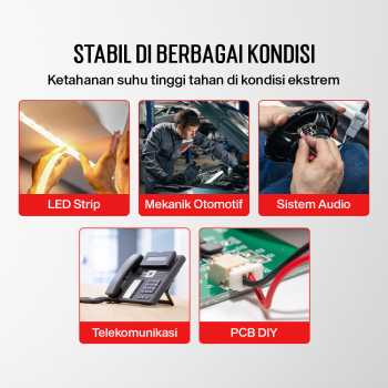 Gambar produk ALLWELL Kabel AWG Silicone Extra Soft Temperature Resistant Wire 1M 9 AWG - MU-5