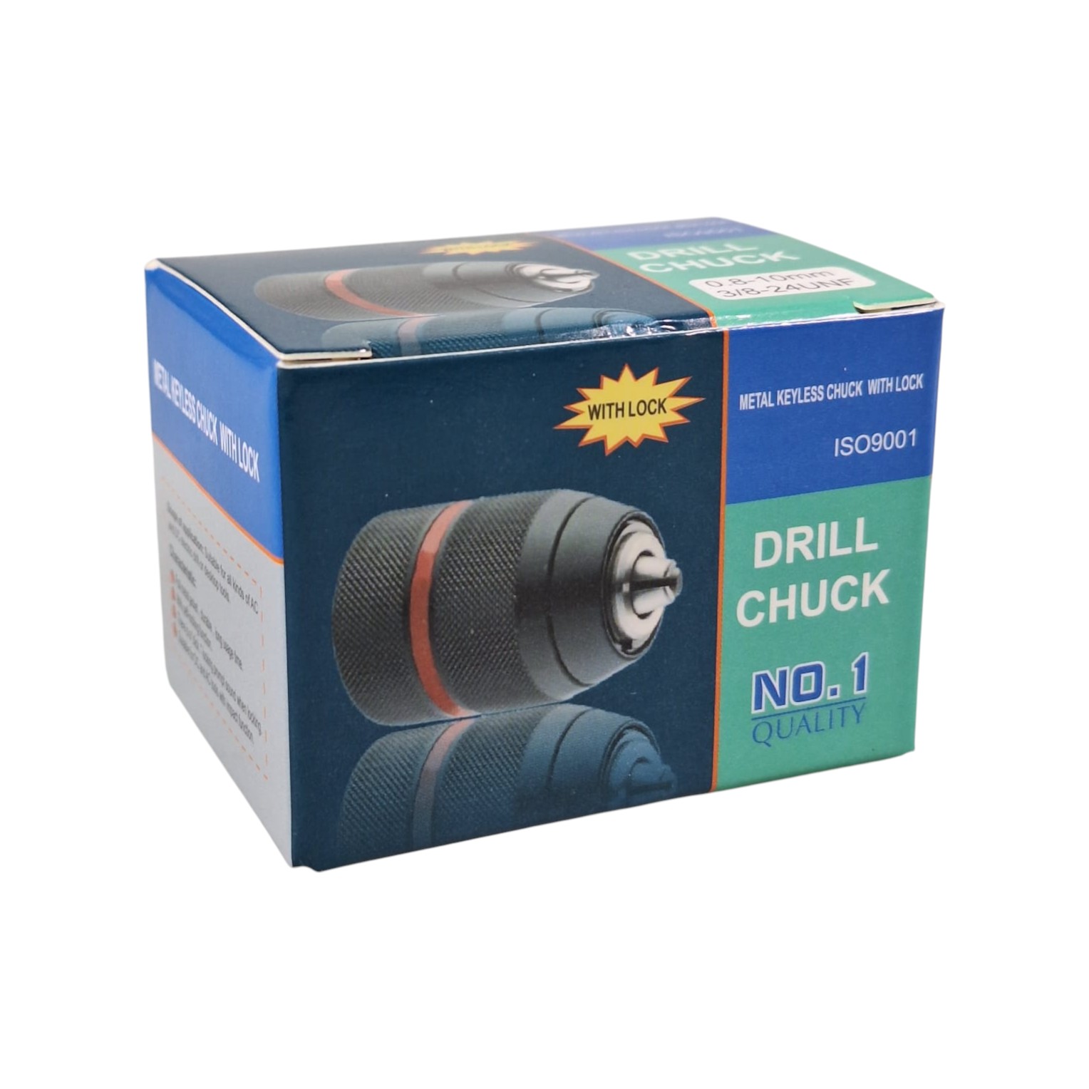 SAN OU Adaptor Bor Drill Chuck Keyless Chuck 0.8-10mm 3/8-24 UNF - XZ-10 Gambar produk SAN OU Adaptor Bor Drill Chuck Keyless Chuck 0.8-10mm 3/8-24 UNF - XZ-10