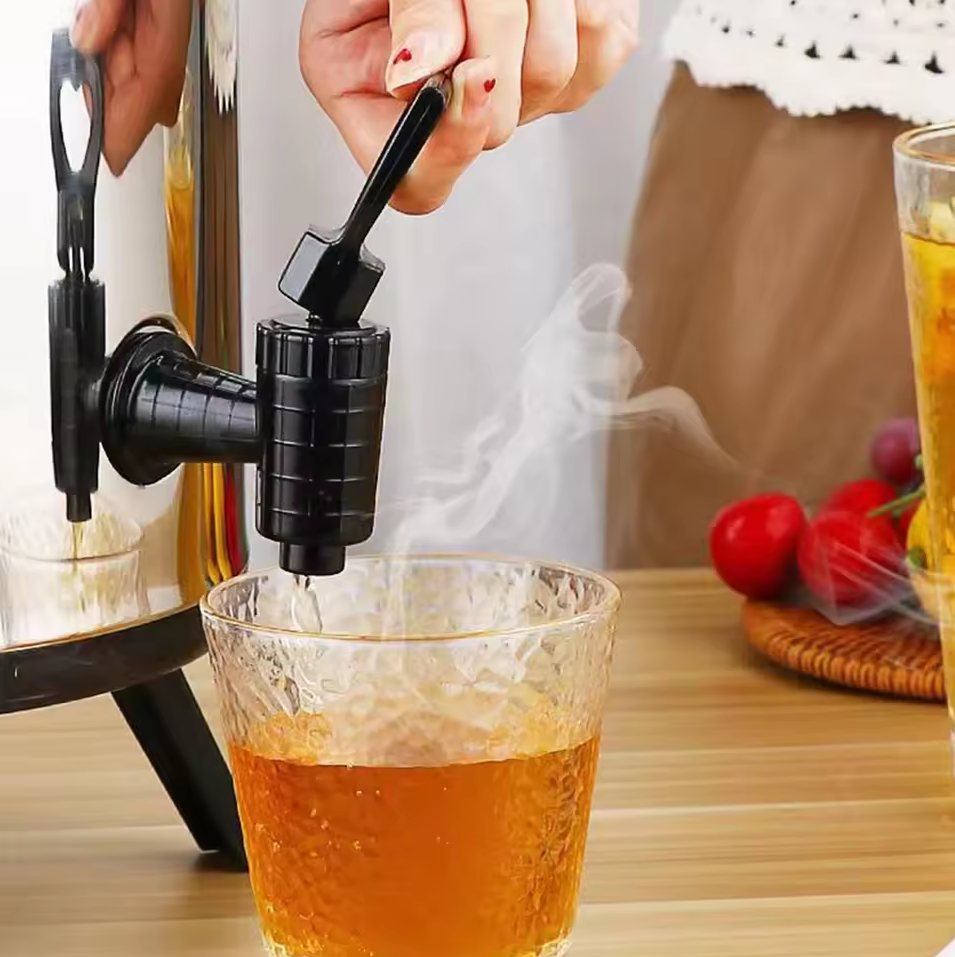 RHINO Dispenser Air Panas Dingin Stainless Steel Insulated Beverage 6L - RK01 Gambar produk RHINO Dispenser Air Panas Dingin Stainless Steel Insulated Beverage 6L - RK01