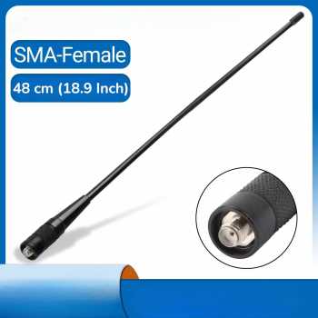 ABBREE Antena HT Walkie Talkie Radio Dual Band SMA-Female 174/470MHz - ABB48