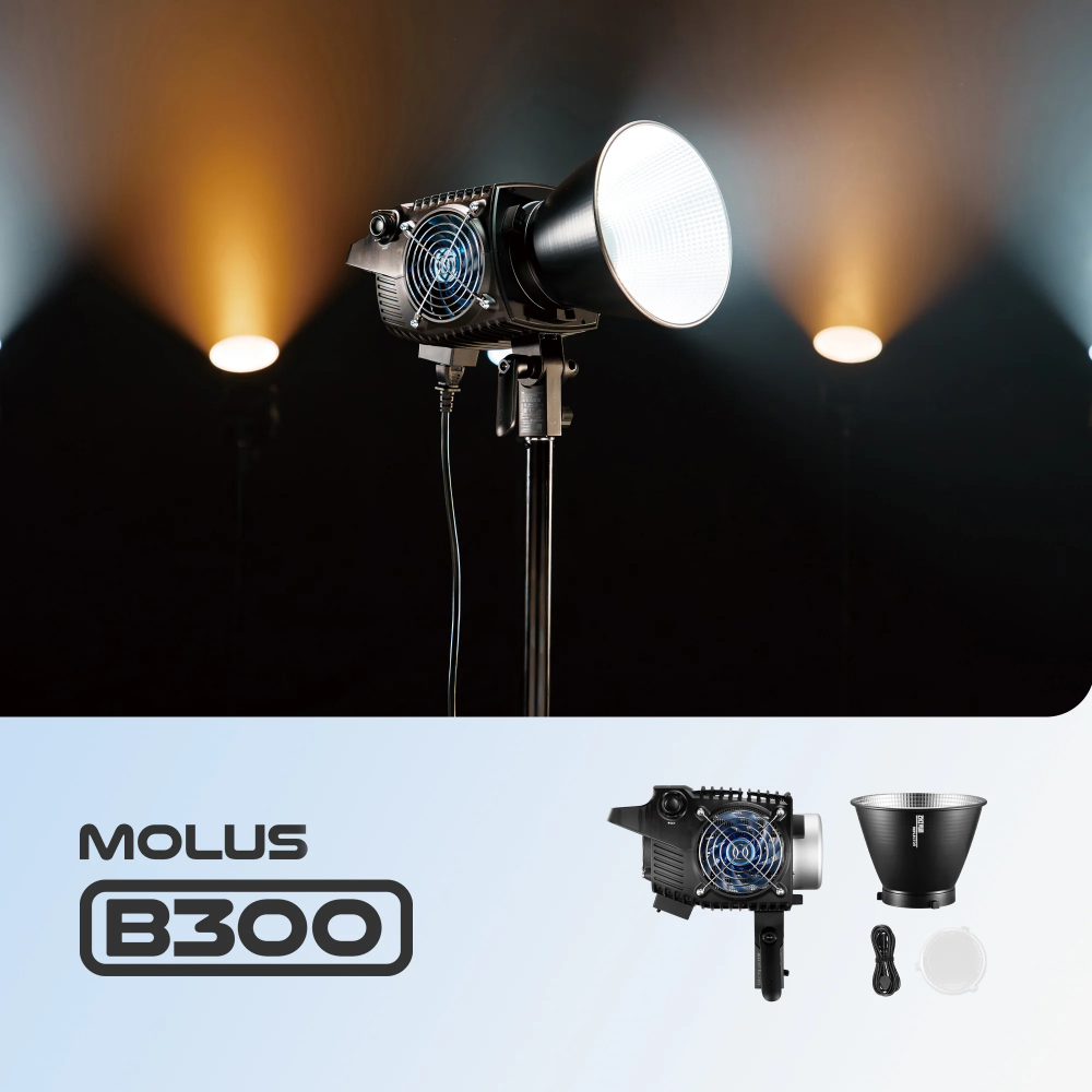 Zhiyun Lampu Studio Fotografi COB LED 2in1 Color Bowens Mount 300W - B300 UK Gambar produk Zhiyun Lampu Studio Fotografi COB LED 2in1 Color Bowens Mount 300W - B300 UK