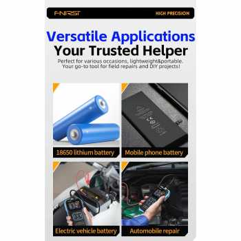 Gambar produk FNIRSI Battery Voltage Internal Resistance Tester Portable 1000mAh - HRM-10