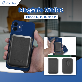 Rhodey Dompet Kartu Magnetic Card Holder MagSafe PU Leather for iPhone - WM-95