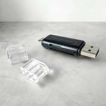 Gambar produk NIUTO Card Reader 4in1 USB 2.0 USB Type C OTG SD Card MicroSD - NT-41