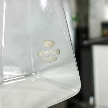 Gambar produk One Two Cups Toples Kaca Penyimpanan Makanan Pyramid Glass Storage Jar 950ml - S12