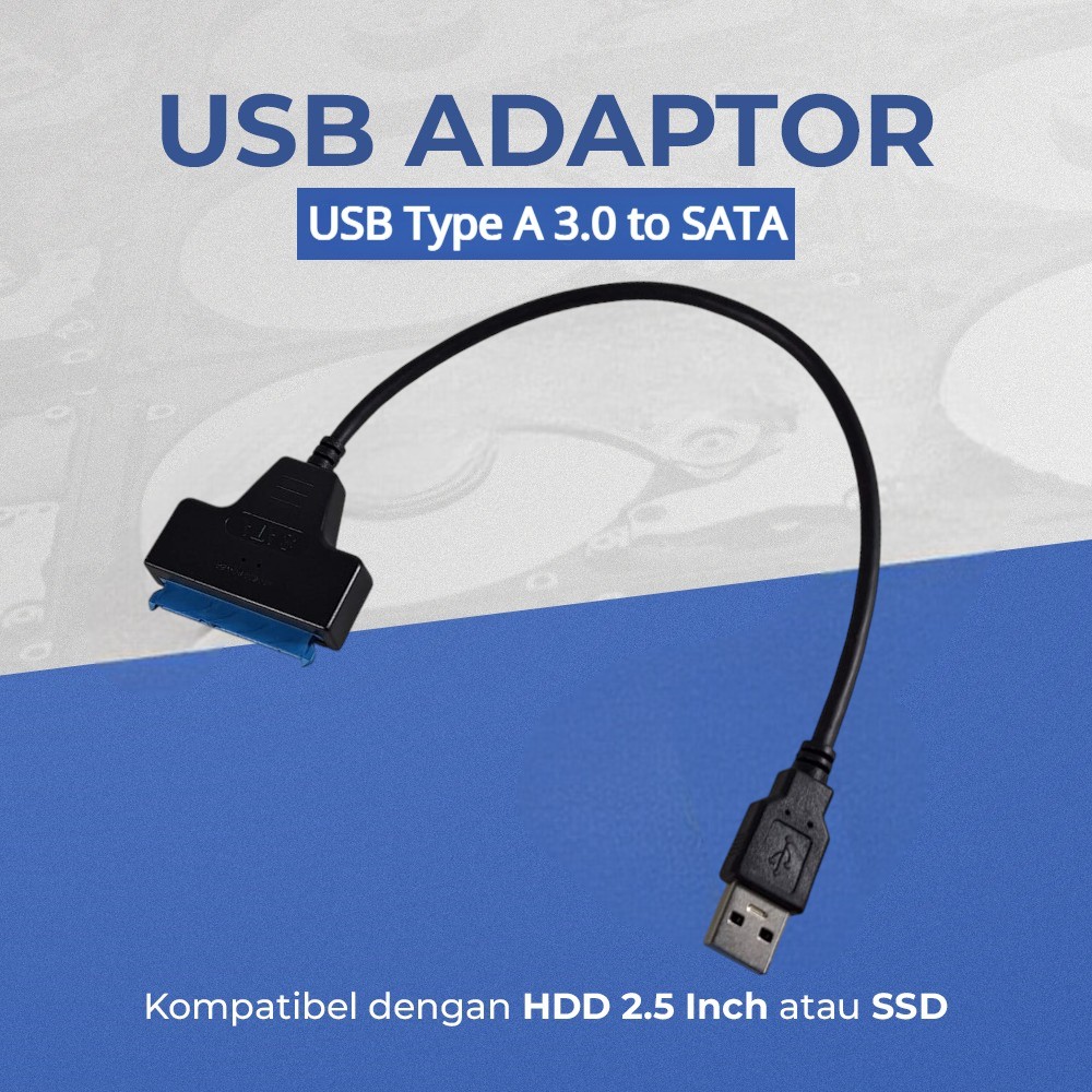 Gambar produk Kabel USB Type A 3.0 to SATA HDD SSD Adaptor - 4071-1097