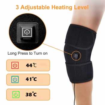 Gambar produk MIZION Sabuk Terapi Pemanas Lutut Elektrik Knee Pad Heating USB - MZ-3