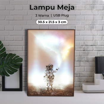 YORYZENG Lampu Meja Hias Lukisan 3in1 Color LED USB 30.5cm - YY31