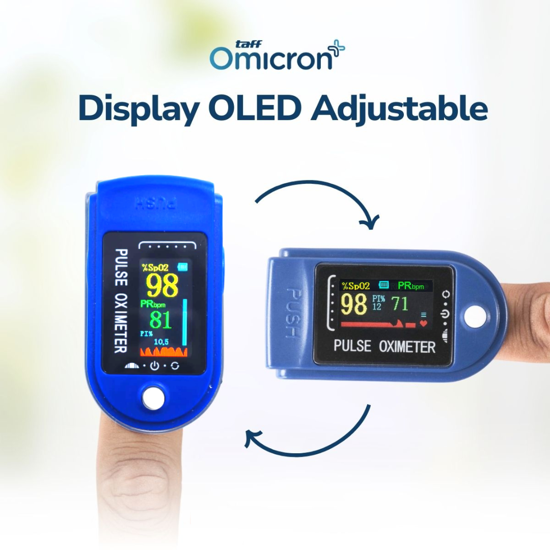 TaffOmicron Fingertip Pulse Oximeter Alat Ukur Saturasi O2 Darah Gen 2 - LK88 Gambar produk TaffOmicron Fingertip Pulse Oximeter Alat Ukur Saturasi O2 Darah Gen 2 - LK88