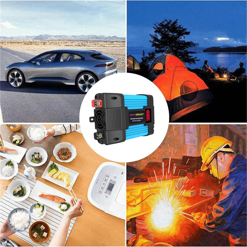 Taffware Power Inverter Mobil Modified Sine Wave 12V to AC 220V 6000W - NBR6000W Gambar produk Taffware Power Inverter Mobil Modified Sine Wave 12V to AC 220V 6000W - NBR6000W