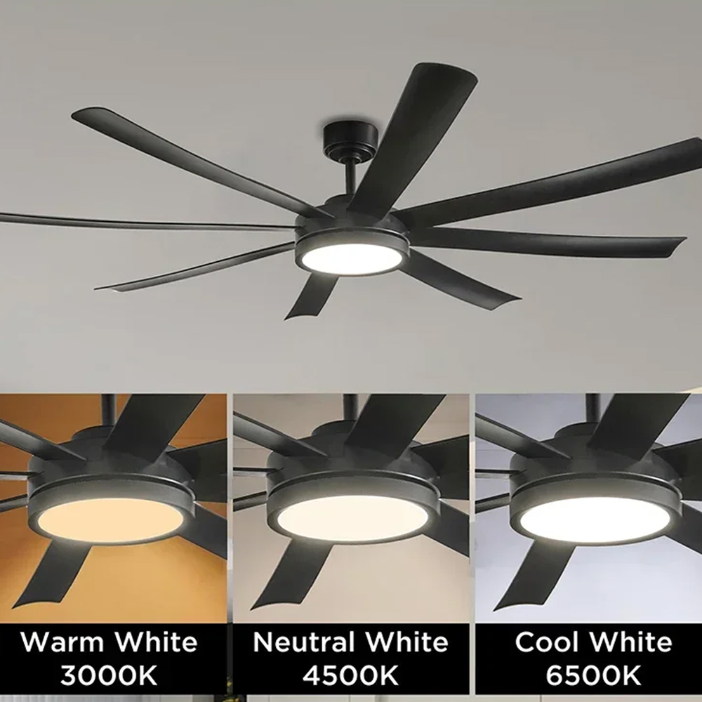 Gambar produk SOVE Kipas Angin Gantung Lampu LED Tri Color with Remote 72 Inch - SOTF-100