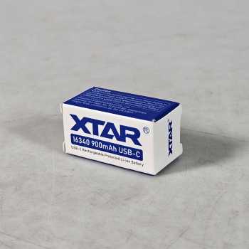 Gambar produk XTAR Baterai Rechargeable 16340 Li-Ion 900mAh Type C 3.6V 2.7A 1 PCS - XT-90