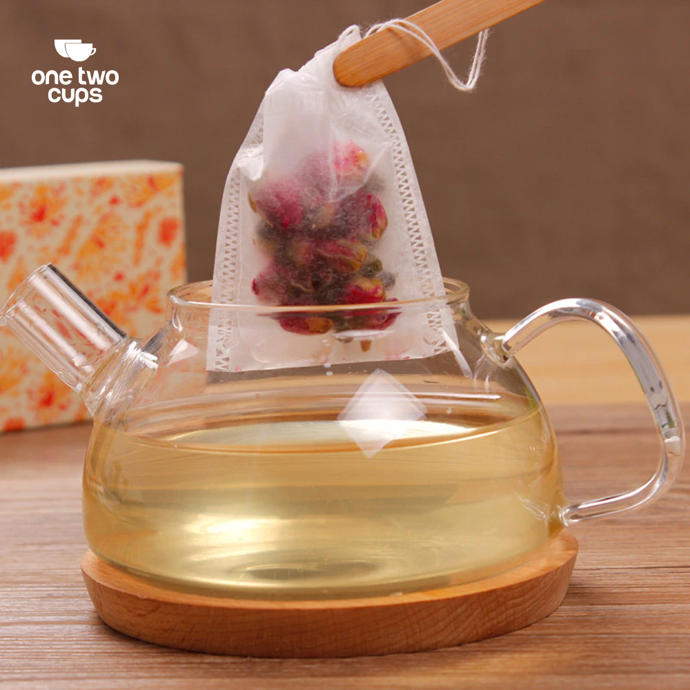 One Two Cups Kantong Filter Saringan Teh Tea Bag Disposable 100 PCS 5.5x7cm - M100 Gambar produk One Two Cups Kantong Filter Saringan Teh Tea Bag Disposable 100 PCS 5.5x7cm - M100