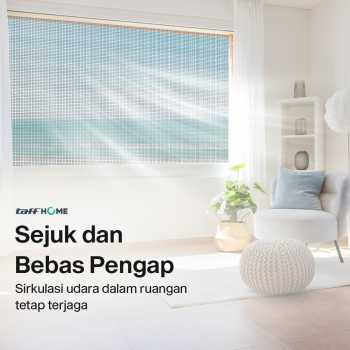 Gambar produk TaffHOME Kasa Nyamuk Jaring Jendela Ventilasi Mosquito Net PP Nano 1x2M - AW15