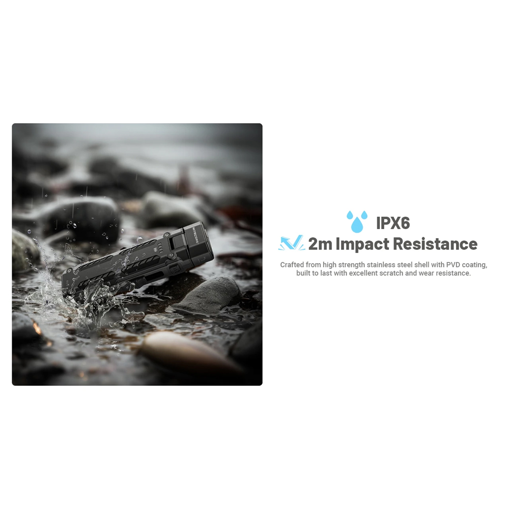 NITECORE Senter LED Flashlight MCT UHE 3in1 Color IPX6 1600 Lumens - EDC09 Gambar produk NITECORE Senter LED Flashlight MCT UHE 3in1 Color IPX6 1600 Lumens - EDC09