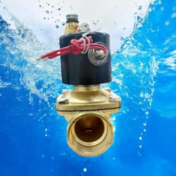 Gambar produk Geerte Solenoid Water Valve Keran Otomatis Normal Close 220V 1.5 Inch - 2W-400-40