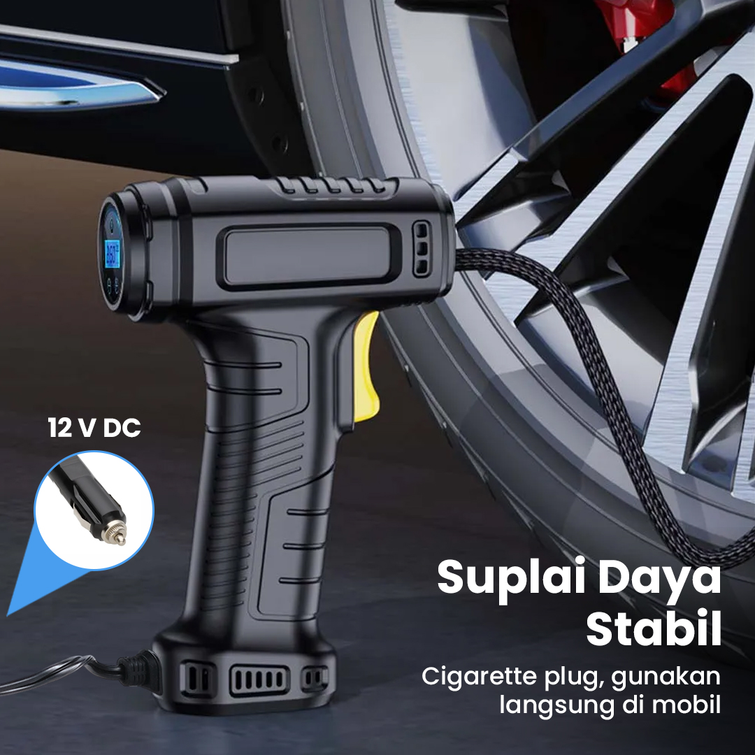 SUITU Pompa Ban Elektrik Portable Air Compressor DC 12V 150 PSI - ST-5007 Gambar produk SUITU Pompa Ban Elektrik Portable Air Compressor DC 12V 150 PSI - ST-5007