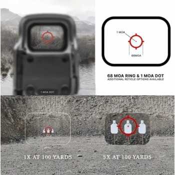 Gambar produk MOV Tactical Laser Airsoft Gun Holographic Sight 558 5x Magnifier G45 - 112113