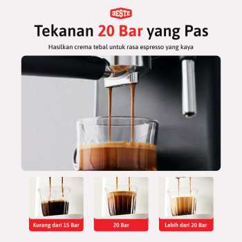 Gambar produk Trieste Mesin Kopi Espresso Coffee Maker Frothing 20 Bar 850W 1.6L - CM6863