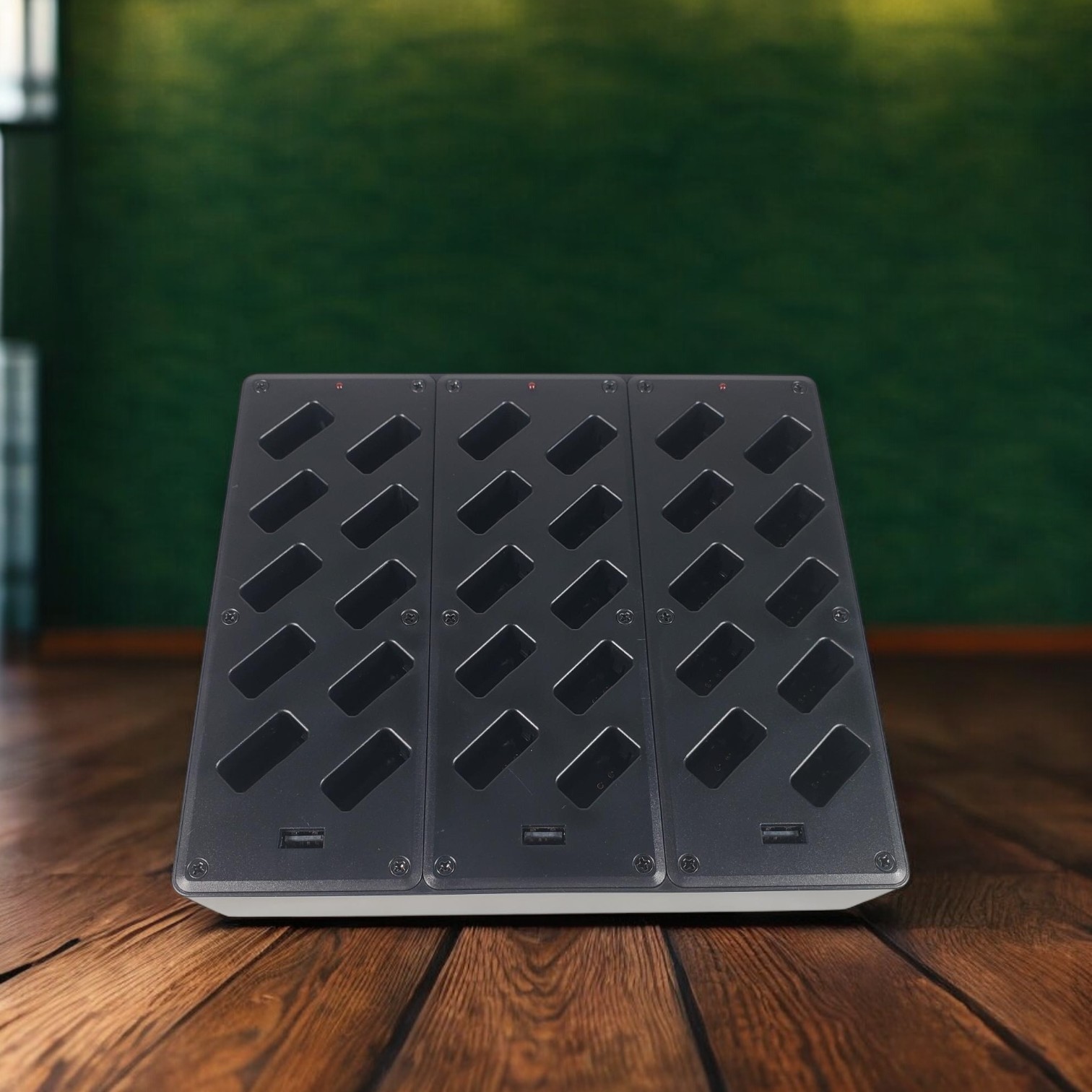 Keyinda Charging Base Receiver Wireless Audio Tour Guide 30 Slot - KY-30 Gambar produk Keyinda Charging Base Receiver Wireless Audio Tour Guide 30 Slot - KY-30