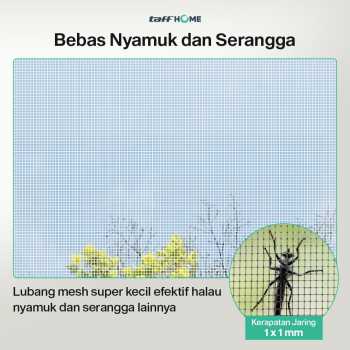 Gambar produk TaffHOME Kasa Nyamuk Jaring Jendela Ventilasi Mosquito Net PP Nano 1x1M - AW15
