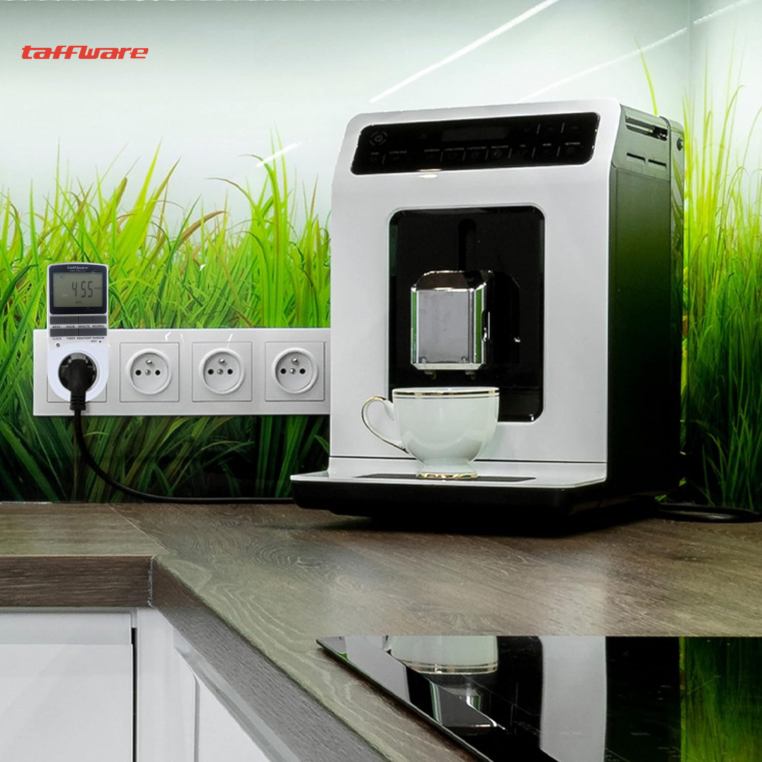 Taffware Stop Kontak Timer Switch Digital 10 Program EU Plug 16A 230V - KWE-TM02-EU Gambar produk Taffware Stop Kontak Timer Switch Digital 10 Program EU Plug 16A 230V - KWE-TM02-EU