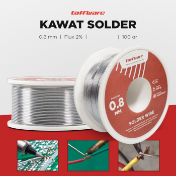 Gambar produk Taffware Kawat Timah Solder 35/65 100 g 0.8mm - B-2