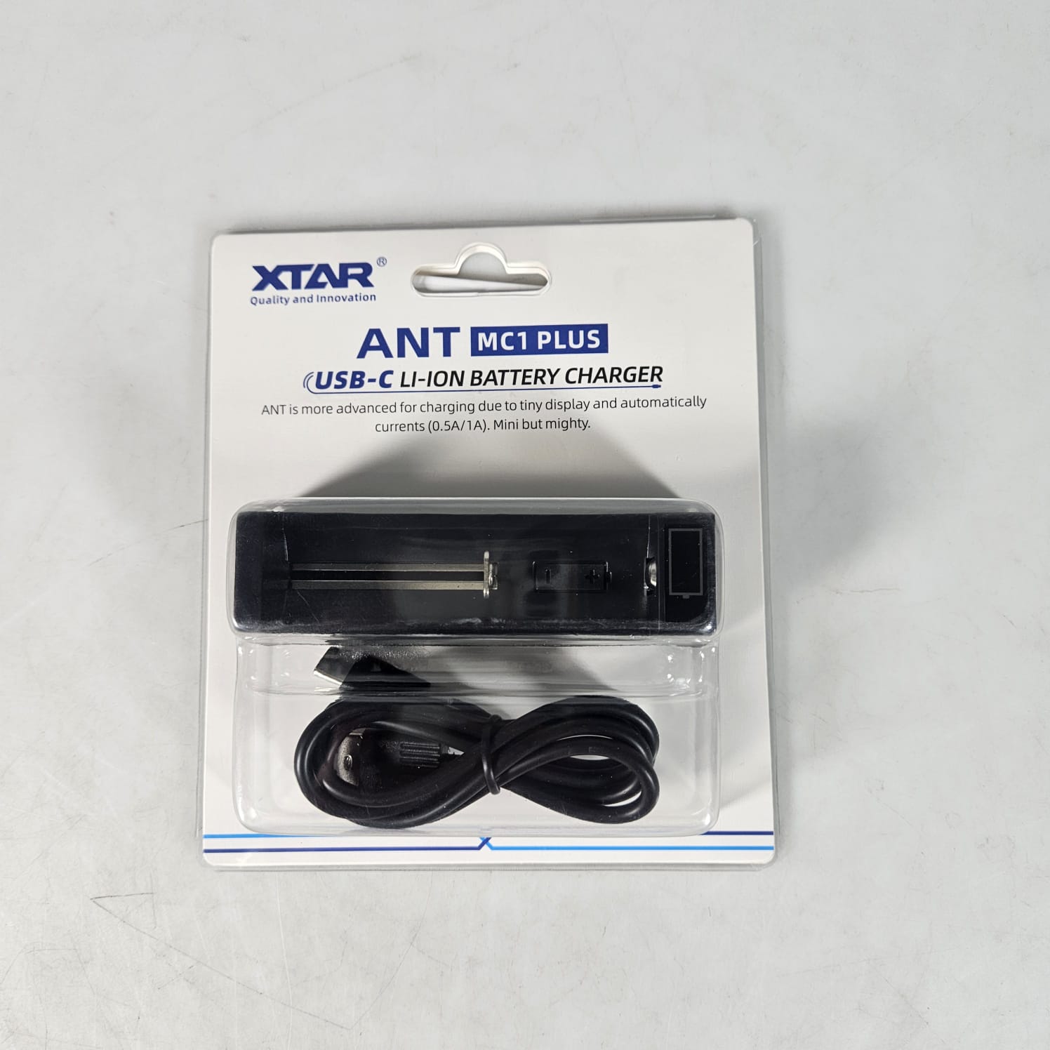 Gambar produk XTAR Charger Baterai 1 Slot 14500 18650 18650 Li-Ion 3.7V LCD Type C - ANT MC1 Plus