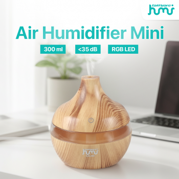 Taffware HUMI Air Humidifier Mini Ultrasonic Aroma Diffuser RGB 300ml - KJR-J003