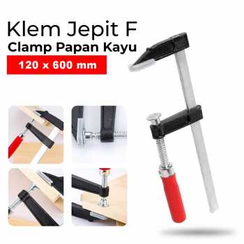 WORKPRO Klem F Clamp Jepit Papan Kayu Heavy Duty Woodworking - DEC04