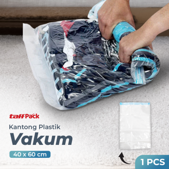 TaffPACK Kantong Plastik Vakum Pakaian Gulung Manual 40x60cm 1 PCS - TR028