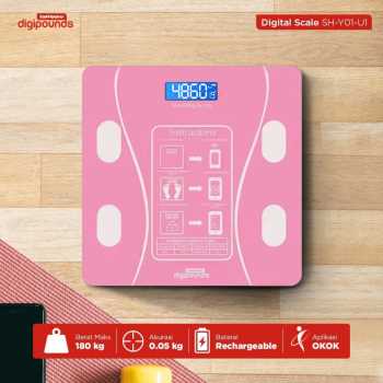 Taffware Digipounds Timbangan Badan Digital Scale Temperature 180kg - SH-Y01-U1