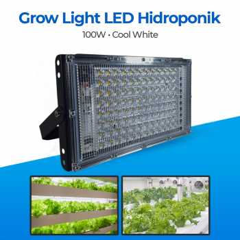 TaffLED Lampu LED Floodlight Hidroponik Cool White 6500K 100W 2 PCS - PR65