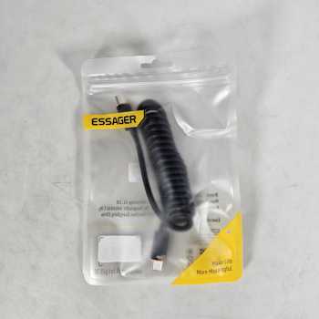 Gambar produk ESSAGER Kabel Data Spring USB Type C to Type C Fast Charging PD 100W - EXCTT1-CY01