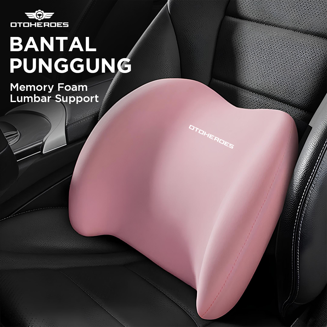 OTOHEROES Bantal Punggung Jok Mobil Memory Foam Lumbar Support - AW-40 Gambar produk OTOHEROES Bantal Punggung Jok Mobil Memory Foam Lumbar Support - AW-40