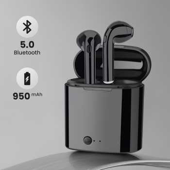 Earphone Bluetooth 5.0 TWS Earbuds Clear Sound In-line Microphone - i7S TWS