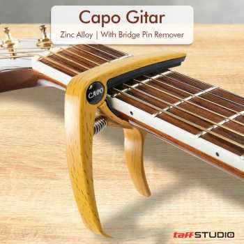 Gambar produk TaffSTUDIO Capo Gitar Zinc Alloy Bridge Pin Remover - QBJ