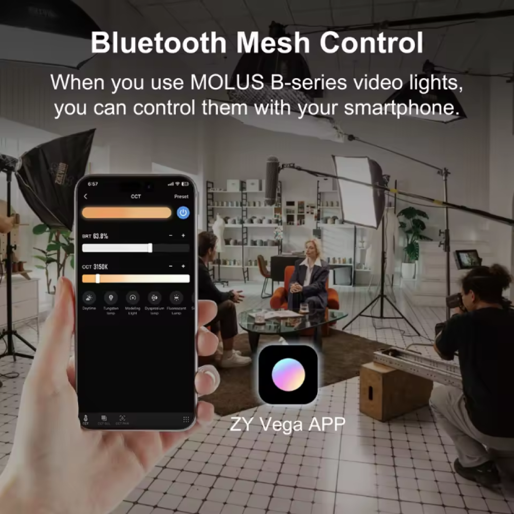 Zhiyun Lampu Studio Fotografi COB LED 2in1 Color Bowens Mount 300W - B300 UK Gambar produk Zhiyun Lampu Studio Fotografi COB LED 2in1 Color Bowens Mount 300W - B300 UK