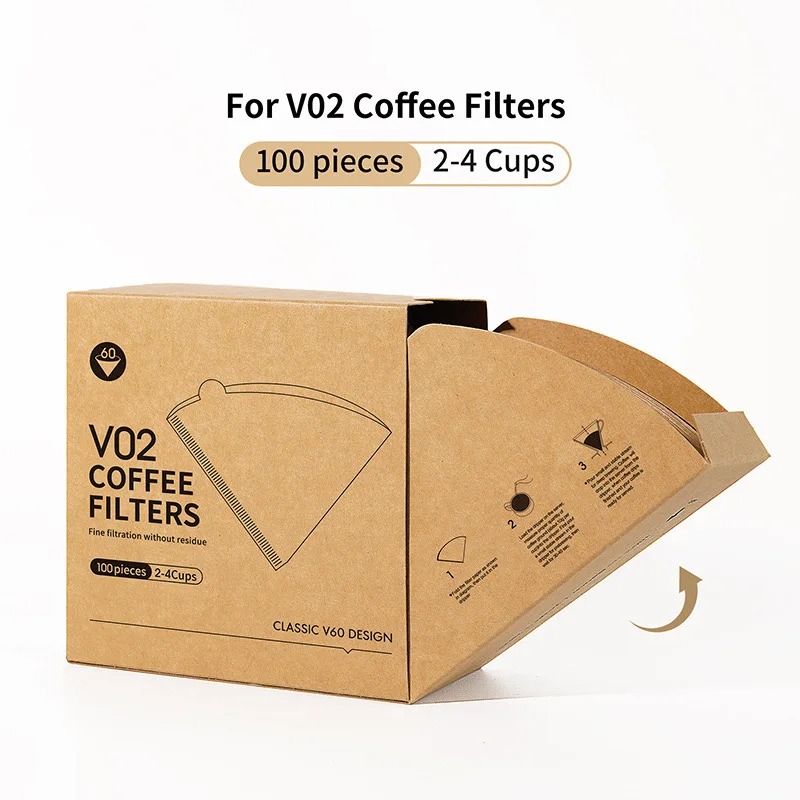 Gambar produk LOVITER Kertas Saringan Kopi Filter Paper V60 2-4 Cups 100 PCS - V04