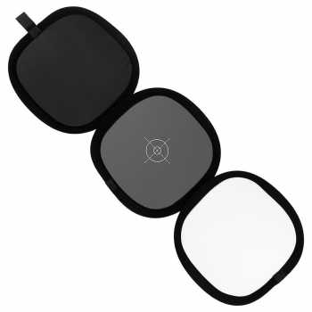 Gambar produk Fotodiox Reflektor Cahaya Fotografi Focusing Plate Grey Card TriFold - FT-31