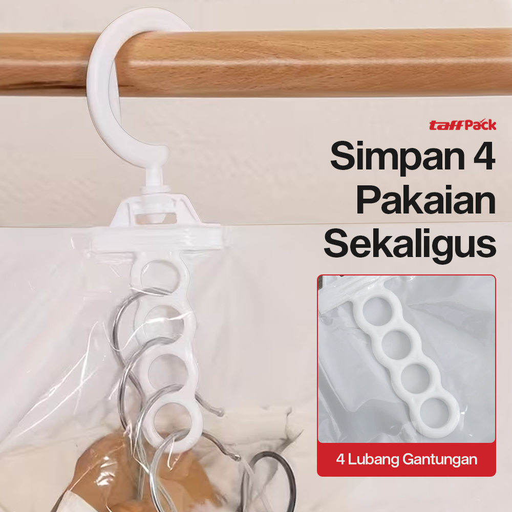 TaffPACK Plastik Vakum Gantung Pakaian Vacuum Compression Bag 1 PCS 70x110cm - MBF70 Gambar produk TaffPACK Plastik Vakum Gantung Pakaian Vacuum Compression Bag 1 PCS 70x110cm - MBF70