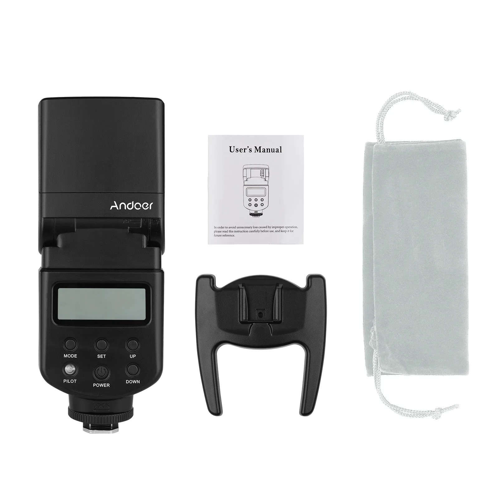 Andoer Flash Camera Speedlite LED Light GN40 5600K DSLR Canon Nikon - L201 Gambar produk Andoer Flash Camera Speedlite LED Light GN40 5600K DSLR Canon Nikon - L201