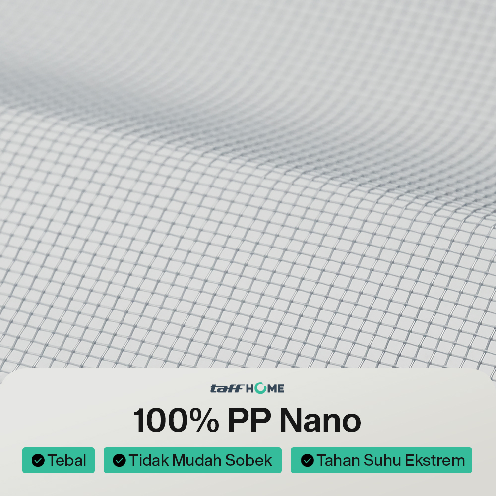 TaffHOME Kasa Nyamuk Jaring Jendela Ventilasi Mosquito Net PP Nano 1x1M - AW15 Gambar produk TaffHOME Kasa Nyamuk Jaring Jendela Ventilasi Mosquito Net PP Nano 1x1M - AW15