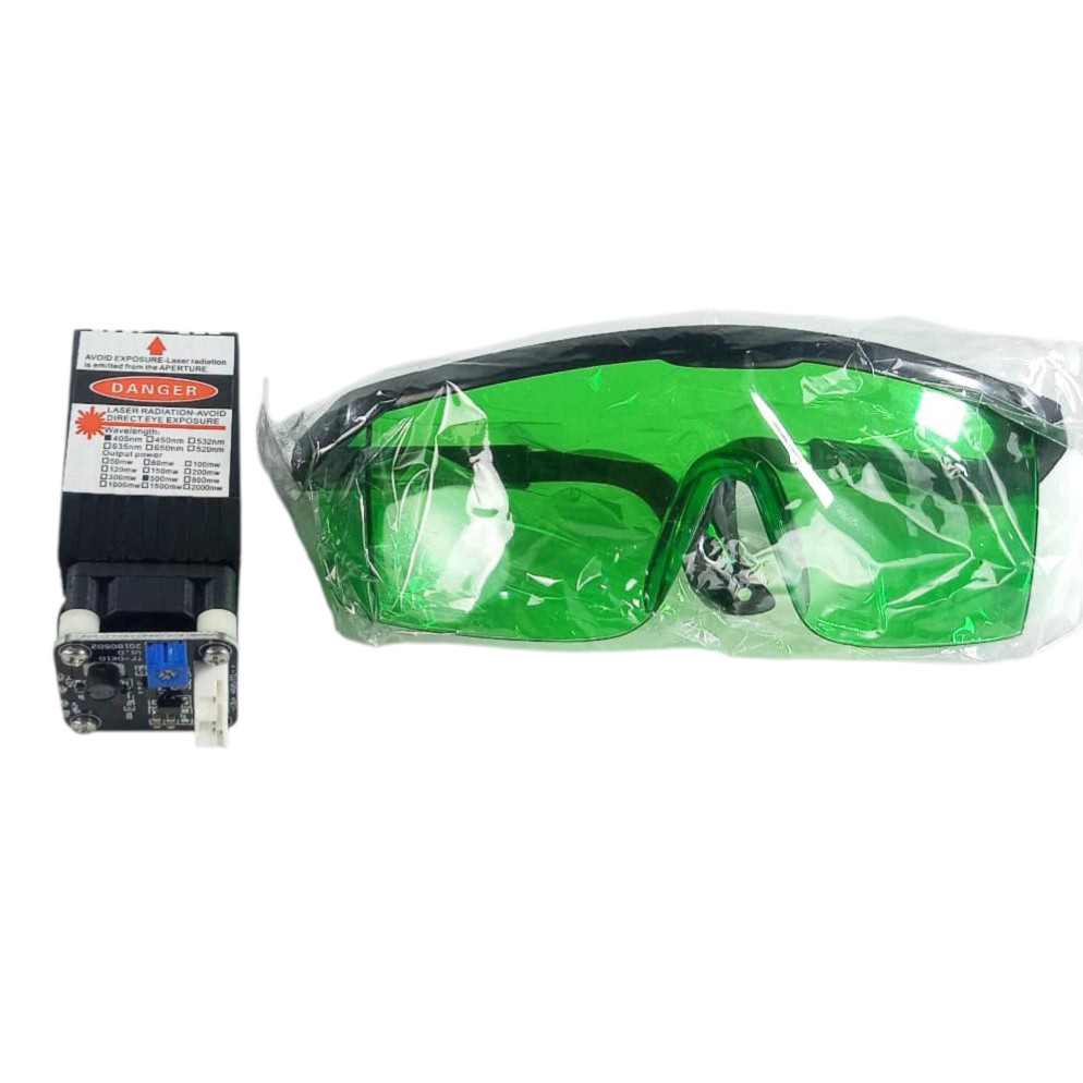 Gambar produk GABRIE Laser Head Printer Ukir Engraving Blue Light 405nm 500mW - GB45