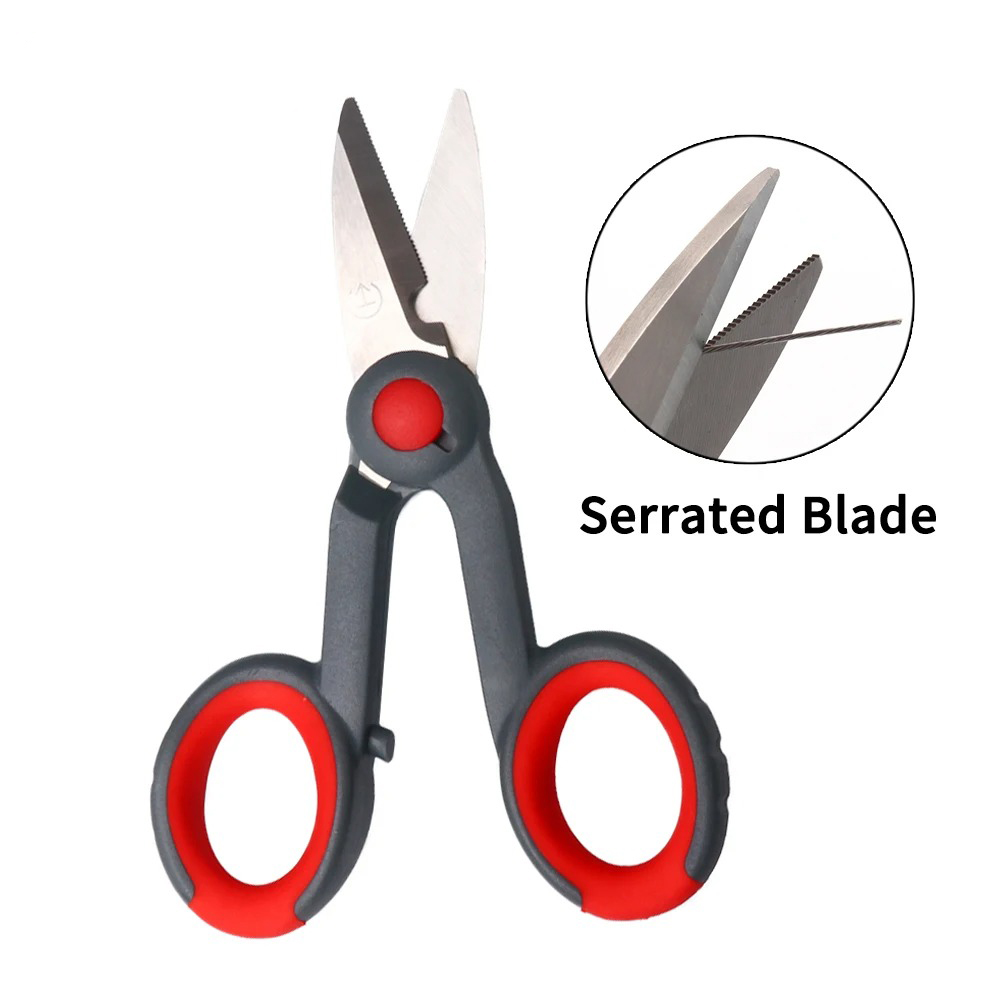 SAMOLLA Gunting Multifungsi Stainless Steel 420 Fishing Scissor - SM-42 Gambar produk SAMOLLA Gunting Multifungsi Stainless Steel 420 Fishing Scissor - SM-42