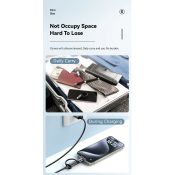 Gambar produk ESSAGER Adapter Charger iPhone Converter USB C to Lightning 3A 480Mbps - EZJTL-LH0G-P